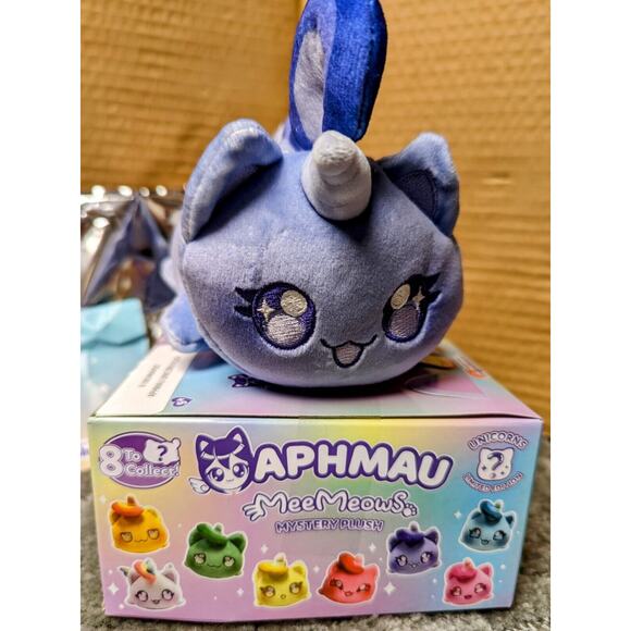 Aphmau MeeMeows PURPLE UNICORN CAT 6” Unicorns Limited Edition Mystery Plush - Picture 3 of 9